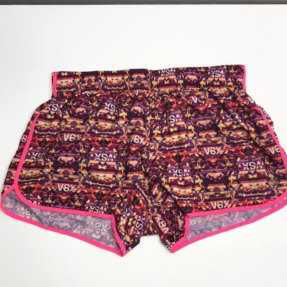 Victoria's Secret VSX The Player Lined Shorts Womens Small Geometric Multicolor